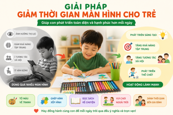 Giải Pháp Giảm Thời Gian Màn Hình Cho Trẻ