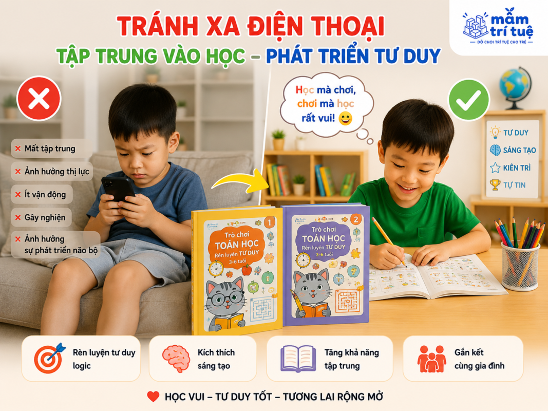 Sách trò chơi toán học rèn luyện tư duy