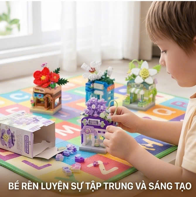 Lego Xếp Hình Tiệm Hoa Mini